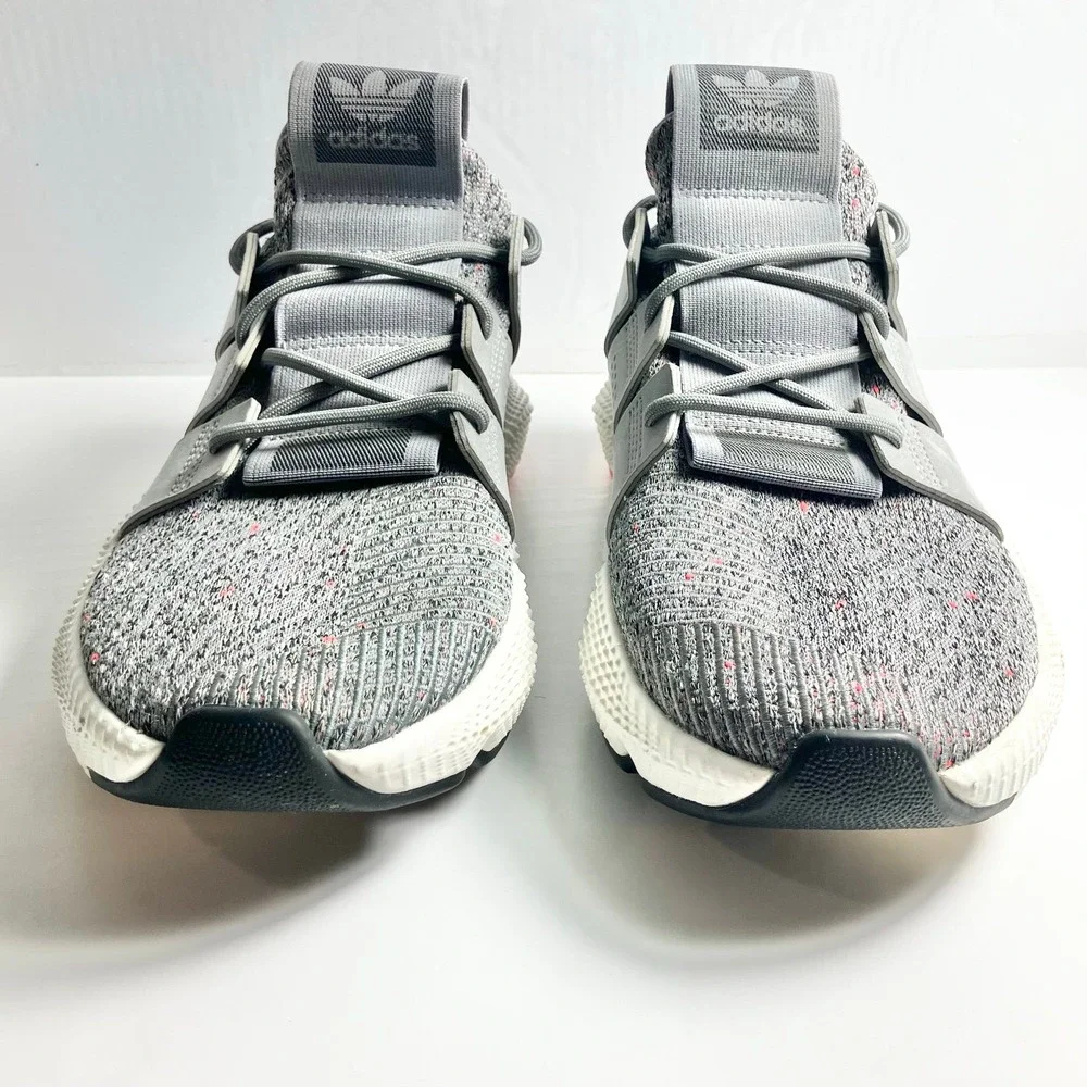 Adidas Prophere Shoes Men's Size 10 Running Sneakers Gray White Solar Red CQ3023